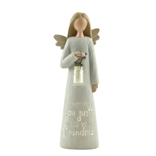 Picture of XPRESSIONS FEATHER & GRACE FIGURINE ANGEL - GRANDMA